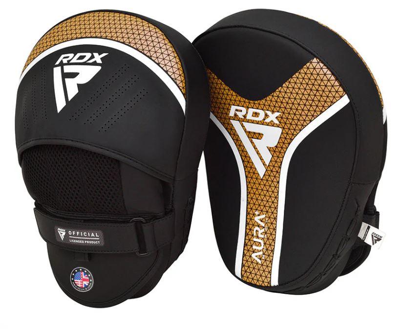 Лапи боксерські RDX T17 Aura Black Gold, фото 1