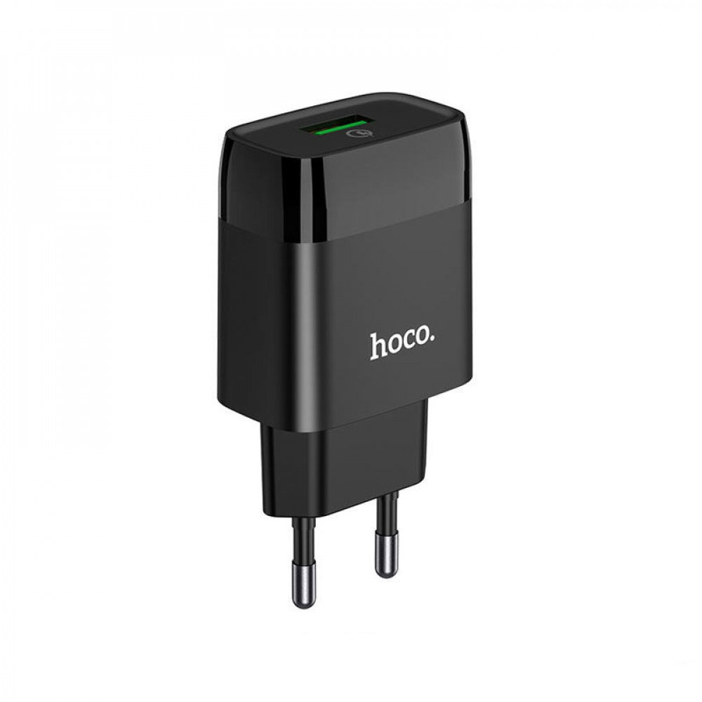 Home Charger | 18W | QC3.0 — Hoco C72Q — Black, фото 1