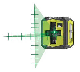 Ryobi Нівелір лазерний RBCLLG2 до 15 м ±0.5 мм перехресний зелений промінь 2хАА 0.4кг
