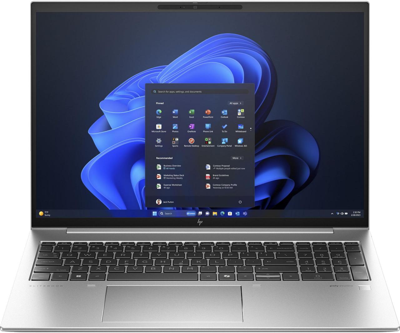 HP Ноутбук EliteBook 860-G11 16" WUXGA IPS AG, Intel U7-155U, 16GB, F512GB, UMA, DOS, сріблястий, фото 1