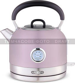 ARDESTO Електрочайник EKL-F500L, 1.7 л, метал, мат, Otter, ліловий