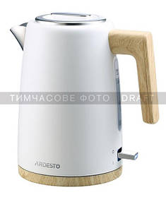 ARDESTO Електрочайник EKL-F420WWD, 1.7 л, метал, мат, Strix, білий