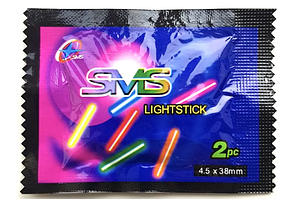 Світлячок для поплавка для нічної риболовлі SMS 4.5 х 38 мм, 2 шт в блістері зеленого кольору