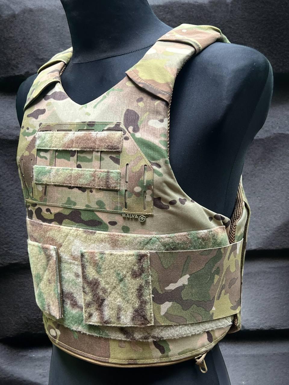 Жилет модульний S/M Cordura MultiCam® Original з балістичними пакетами : SLATE solutions/ Level NIJ III A (