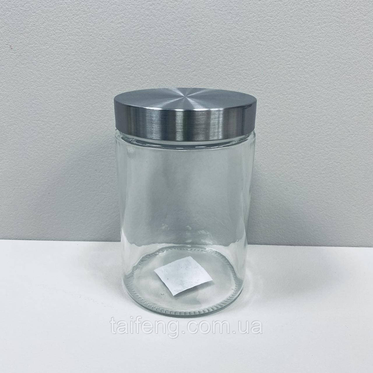 Банка скляна з металевою кришкою для сипких продуктів 1200 мл S&T 7056-1