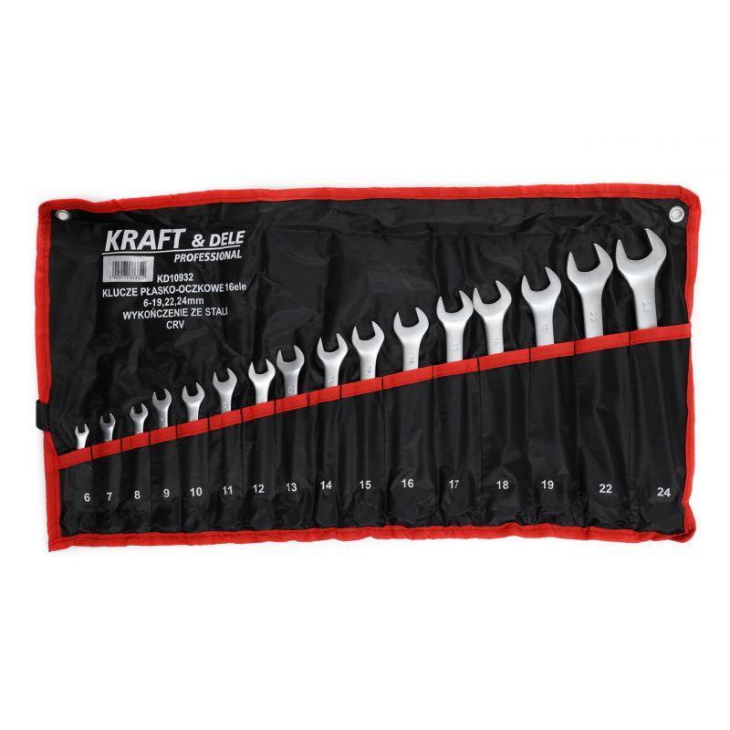 Ключі гайкові комбіновані (16 шт) Kraft&Dele КД10932