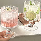 Склянка фігурна смужка 220 мл, фото 4