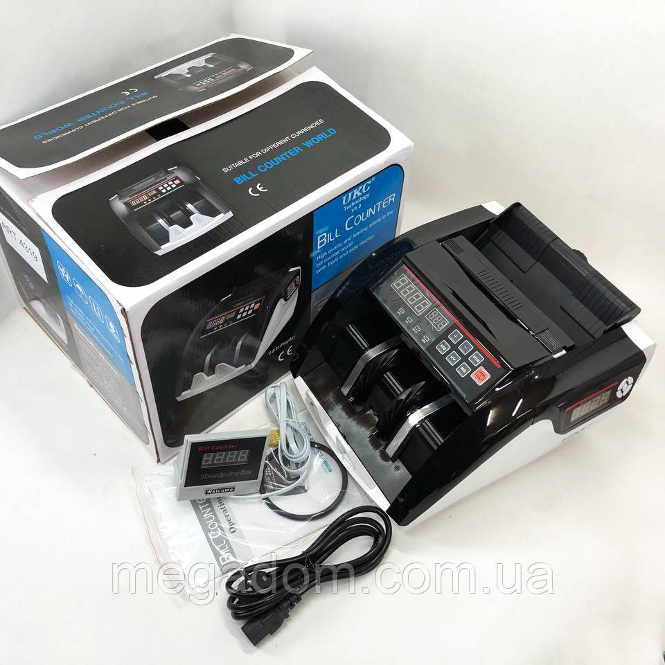 Банківська лічильна машинка Bill Counter UV MG 5800, Машинка для лічби GE-985 грошей удома