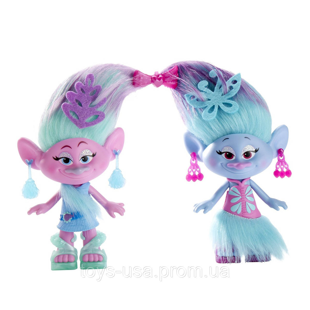 Набор Тролли Модные близнецы Сатин и Шенилл. DreamWorks Trolls - фото 3 - id-p440446369