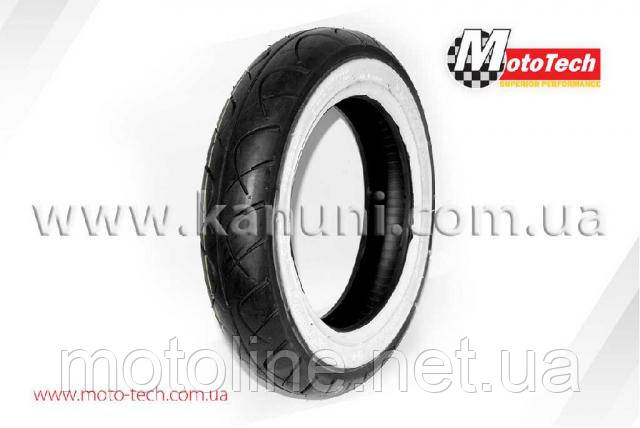 Мотопокришка, моторезина NEW БІЛИЙ ФЛІППЕР Boss/MotoTech 3.00-10 TL (6003) TW (Міський шосе) Mototech, фото 1