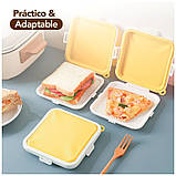 Ланчбокс бутербродниця седвічниця силіконова Silicone Pocket — жовтий (LB-103870), фото 3