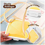 Ланчбокс бутербродниця седвічниця силіконова Silicone Pocket — жовтий (LB-103870), фото 4