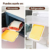 Ланчбокс бутербродниця седвічниця силіконова Silicone Pocket — жовтий (LB-103870), фото 6