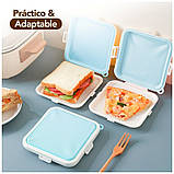 Ланчбокс бутербродниця седвічниця силіконова Silicone Pocket — блакитний (LB-103845), фото 4