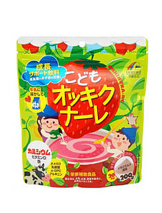 Unimat Riken Okki KunaRe Milk Flavor напій із кальцієм, вітаміном D, полуничний смак, 200 г. До 05/2026