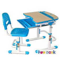 Комплект парта і стілець-трансформери FunDesk Sorriso Blue, фото 4