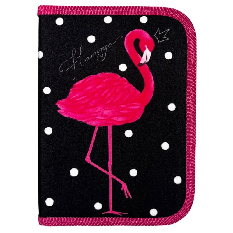 Шкільний пенал-книжка Class Flamingo