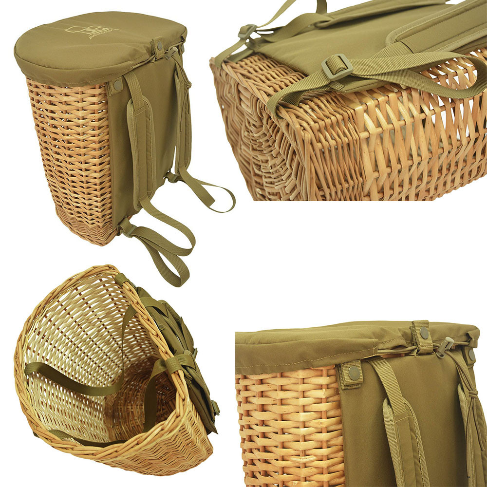 Кошик - рюкзак на 27 літрів Acropolis для збору грибів, овочів, фруктів. Плетений кошик для збору грибів, фото 1