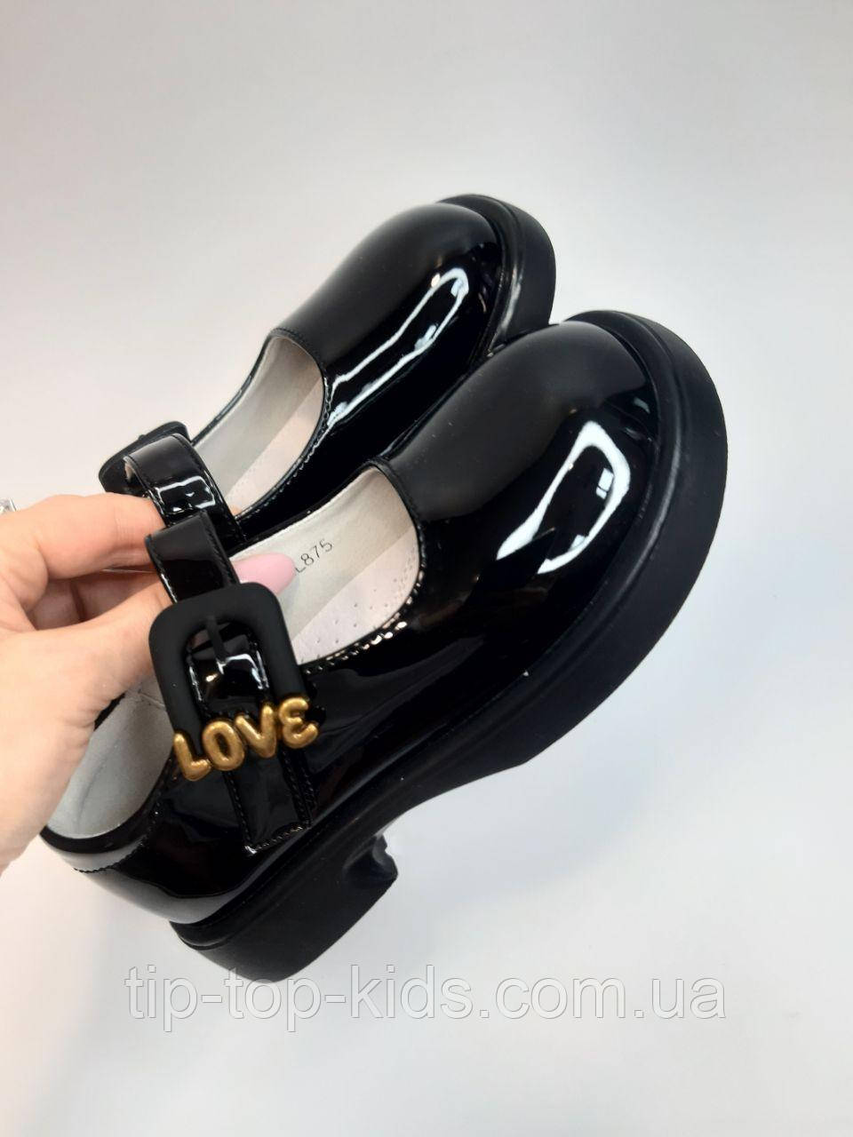 Туфлі для дівчинки Apawwa 875 black чорні 28,29