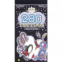 Книга перекладних татуювань на тіло А6 280 штук 5 аркушів KNZ, фото 5