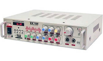 Підсилювач UKC AV-313BT + КАРАОКЕ 2мікрофони