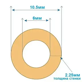 Шланг ø 10.5x6 мм хімстійкий (Santopren) для перистальтичного дозатора насоса, фото 2