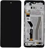 Дисплей для Motorola Moto G60 (XT2135) із сенсором чорний + рамка оригінал (Китай)