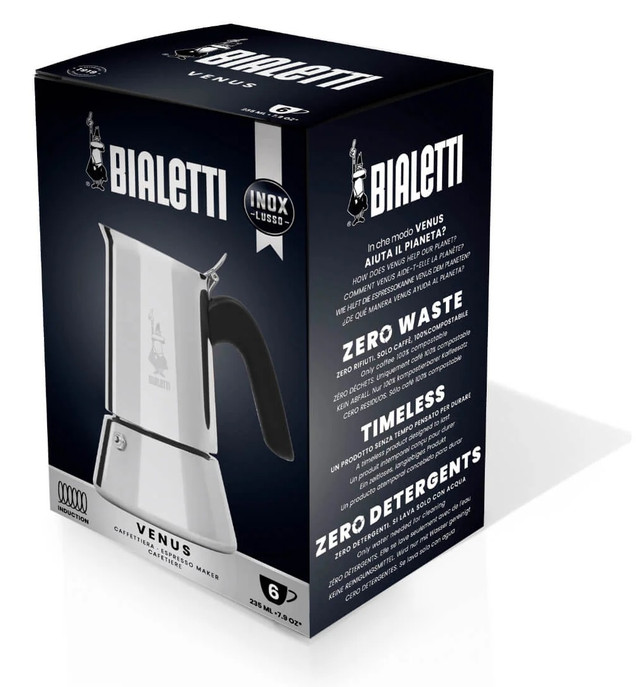 Кавоварка Bialetti Venus Induction гейзерна на 6 чашок 235 мл.