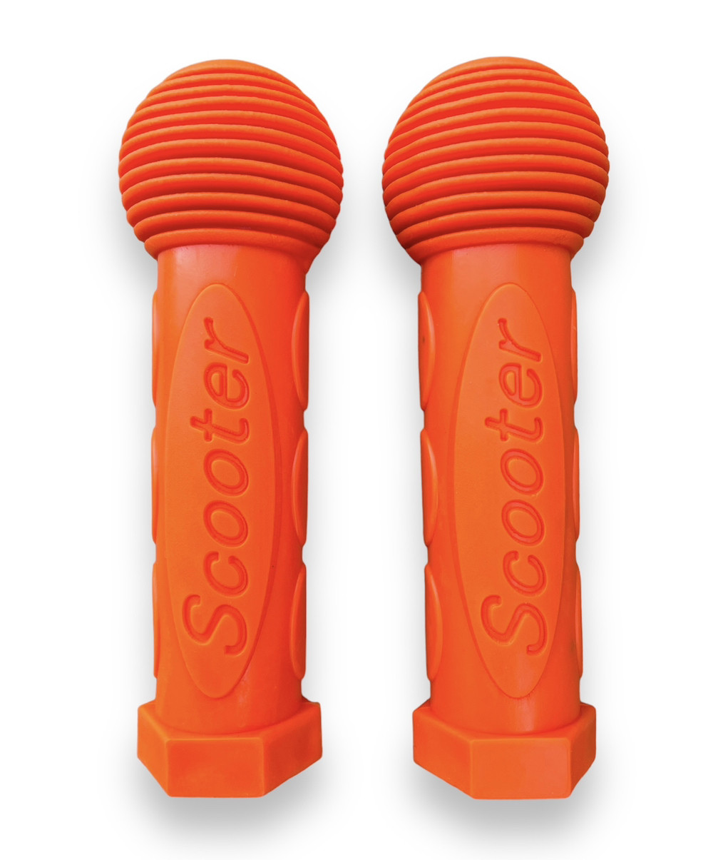 Гріпси дитячі для велосипеда, самоката, біговела Skooter помаранчеві, фото 1