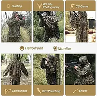 Маскувальний костюм розмір XL/XXL таблиця розмірів на фото, фото 4