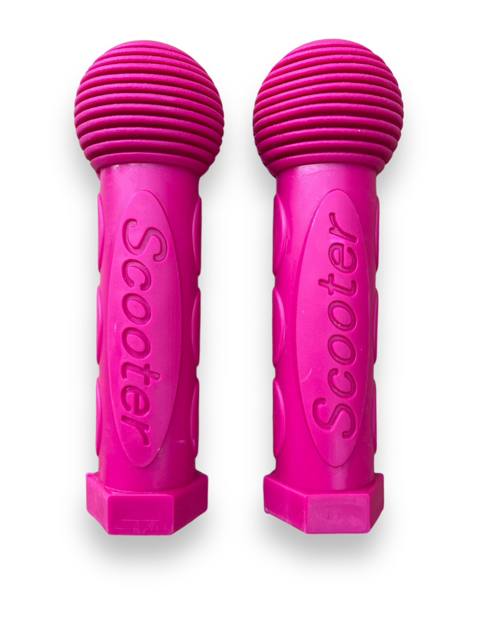 Гріпси дитячі для велосипеда, самоката, біговела Skooter насичений рожевий, фото 1
