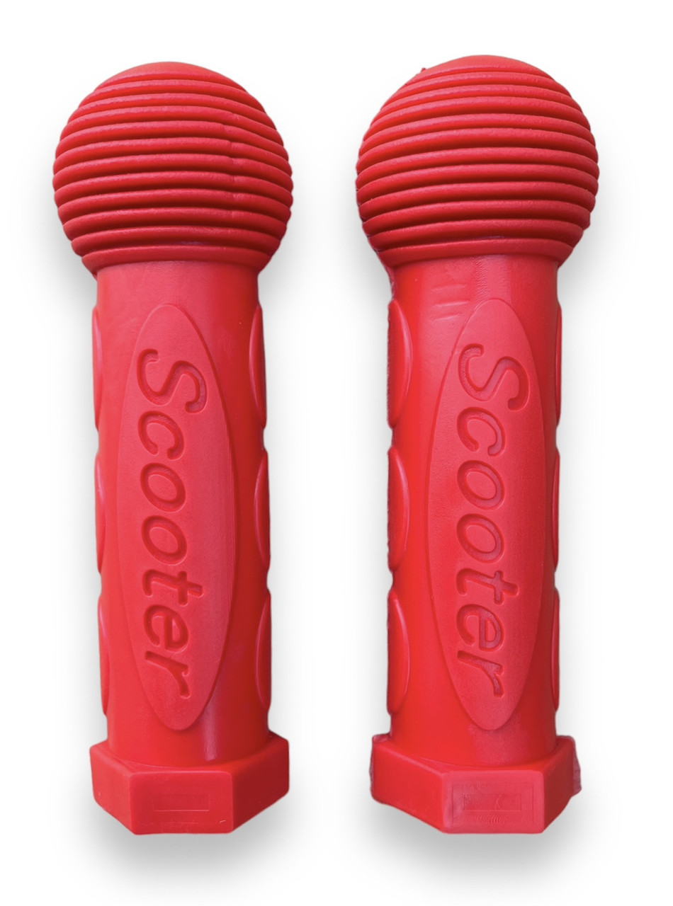 Гріпси дитячі для велосипеда, самоката, біговела Skooter червоний, фото 1