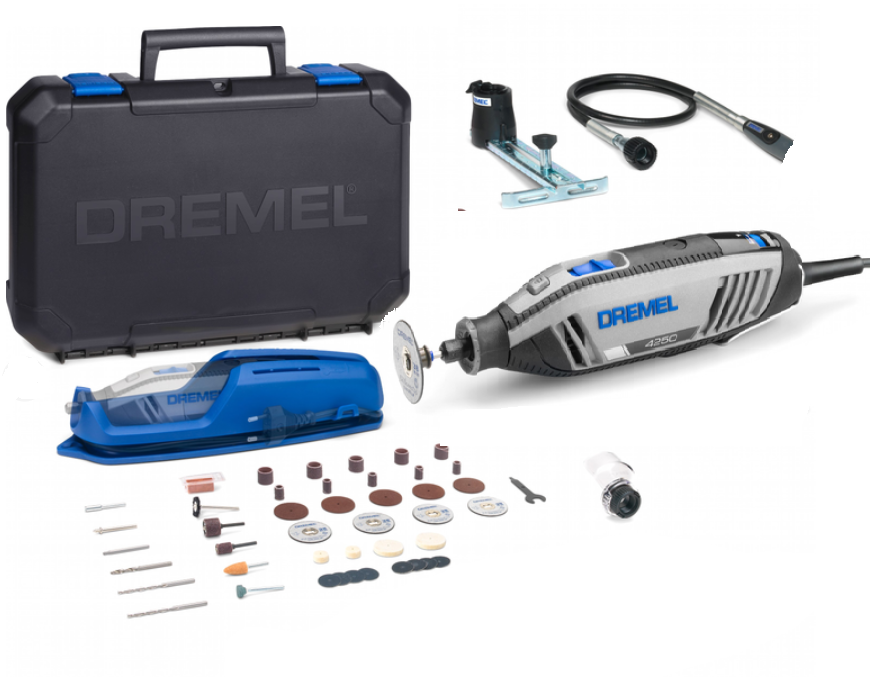 Багаофункціональний гравер Dremel 4250 3-45, 45 насадок + вал