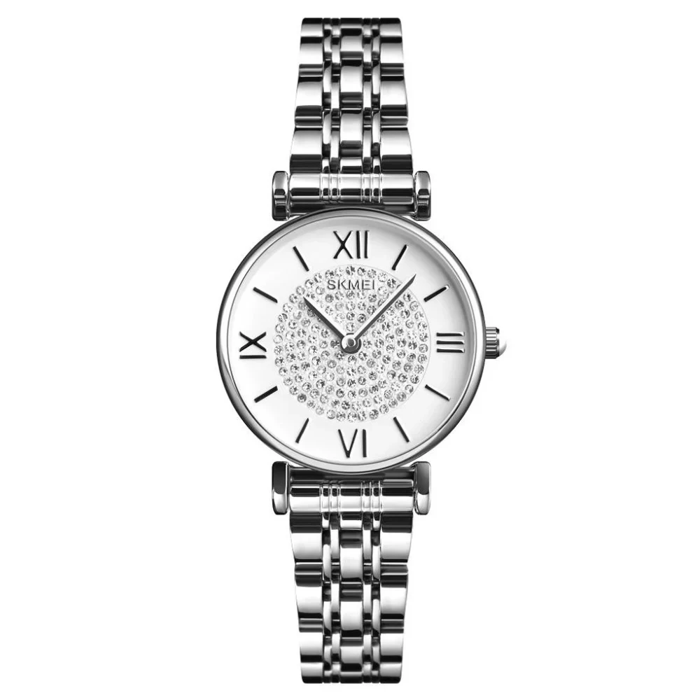 Жіночий кварцовий годинник Skmei 1533SI Silver