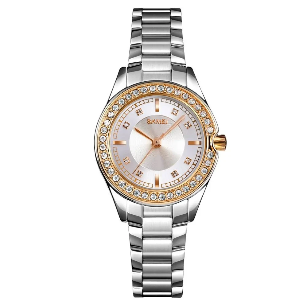Жіночий кварцовий годинник Skmei 1534GDSI Gold-Silver