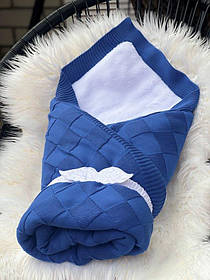 Зимовий конверт ковдра для новонароджених Мрія, синій