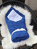 Зимовий конверт ковдра для новонароджених Мрія, синій, фото 3