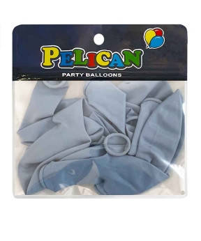Кульки 10' (26см) макарун сірий світлий, 10 шт/пач Сірий Pelican 811213 KNZ, фото 1