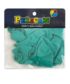 Кульки 10' (26см) макарун тіффані, 10 шт/пач Зелений Pelican 811204 KNZ, фото 1