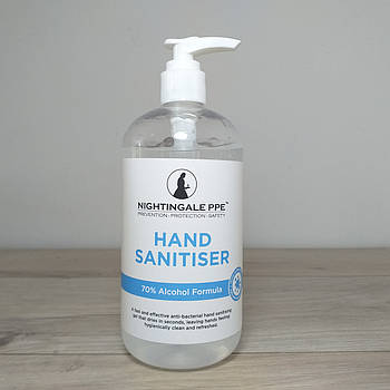 Антибактеріальний гель для рук Nightingale PPE Hand Sanitiser 500 мл (X-1156)