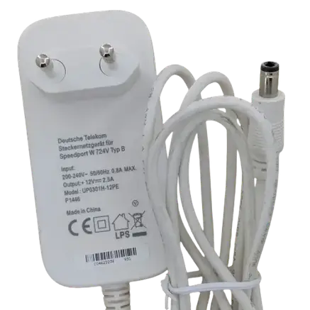 Блок живлення Deutsche Telekom 12V 2.5A (30W) штекер 5.5x2.1 White, фото 3