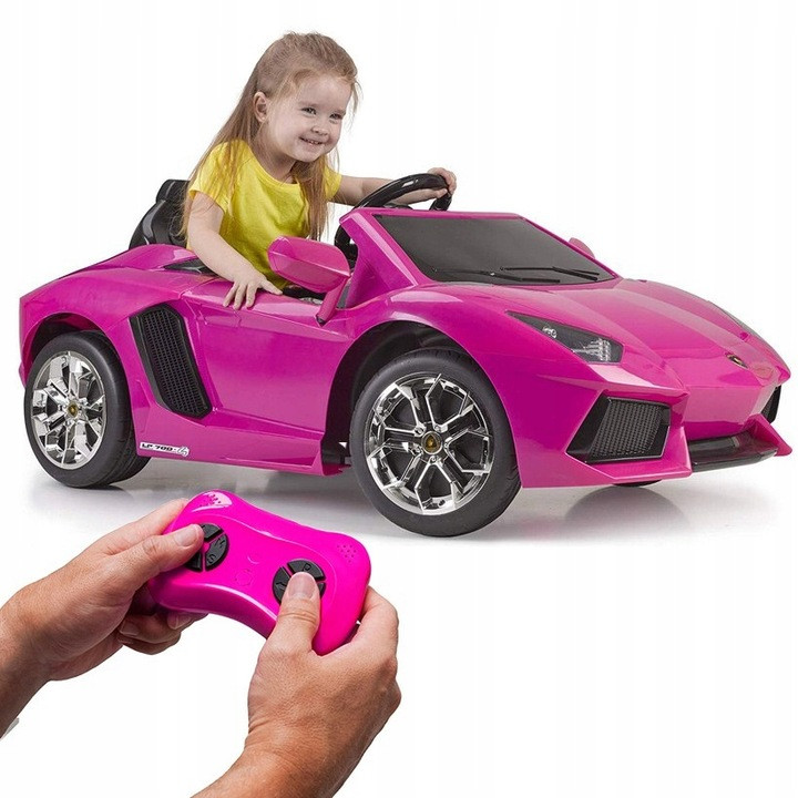 FEBER Електромобіль Lamborghini Aventador Pink з пультом 6V 3+