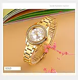 Жіночий кварцовий годинник Skmei 1534GD Gold, фото 4