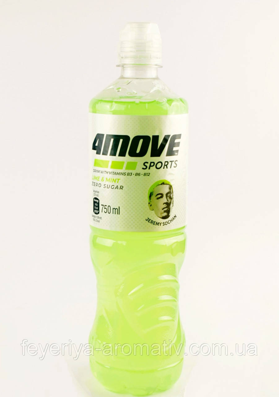 Ізотонічний напій без цукру з лимоном і м'ятою 4Move Lime & Mint 750 мл Польща