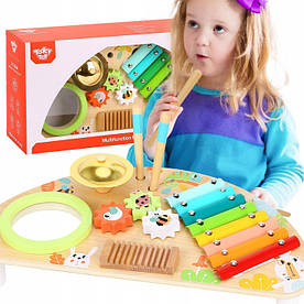 Tooky TOY Багатофункціональний інструмент Музичний центр Зірочки для ксилофону Терка