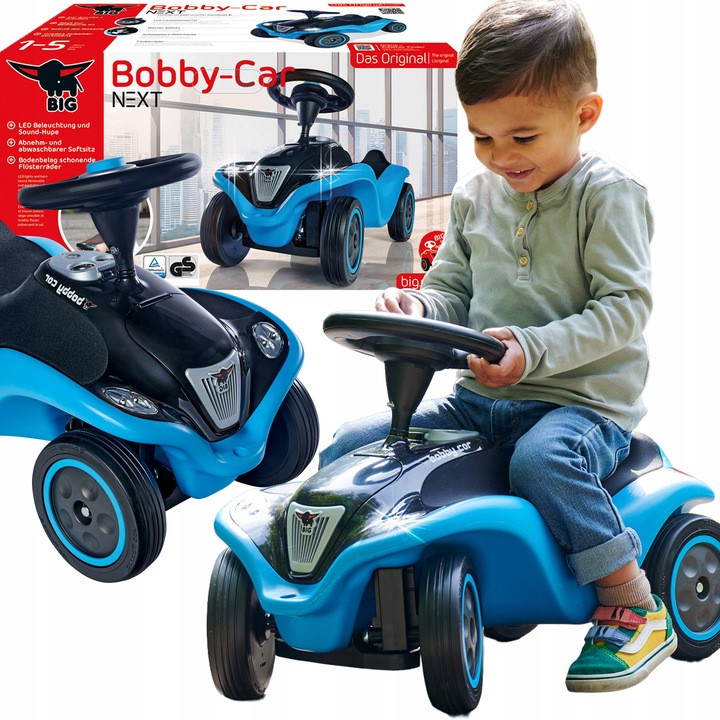 BIG Ride On Next Blue Bobby Car Світловий сигнал