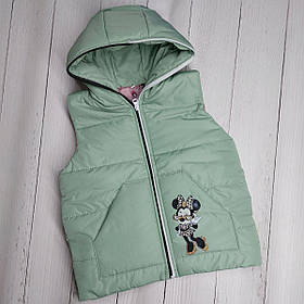 Жилетка дитяча демісезонна зріст 104 см (4 роки) Alisa Зелений