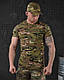 Тактичний костюм Multicam 5 в 1 літо військова форма Мультикам уставна ріп стоп кітель штани і футболка бавовна - фото 3 - id-p1876141386