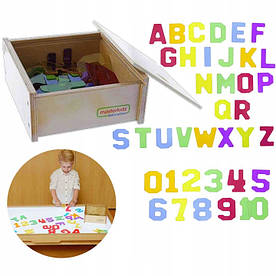MASTERKIDZ Прозорі цифри та літери 38 шт.