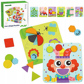 TooKy TOY Puzzle 4 в 1 Блоки-пазли